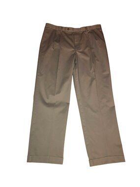 ROUNDTREE & YORKE -MEN'S CLASSIC FIT  97% COTTON TAN DRESSPANTS SIZE 40X30